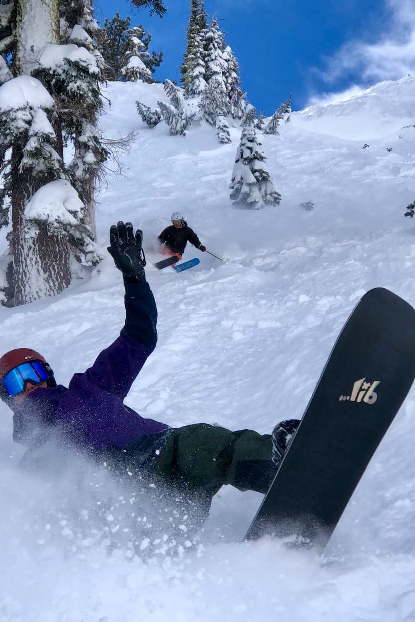Powder day in the Sierra